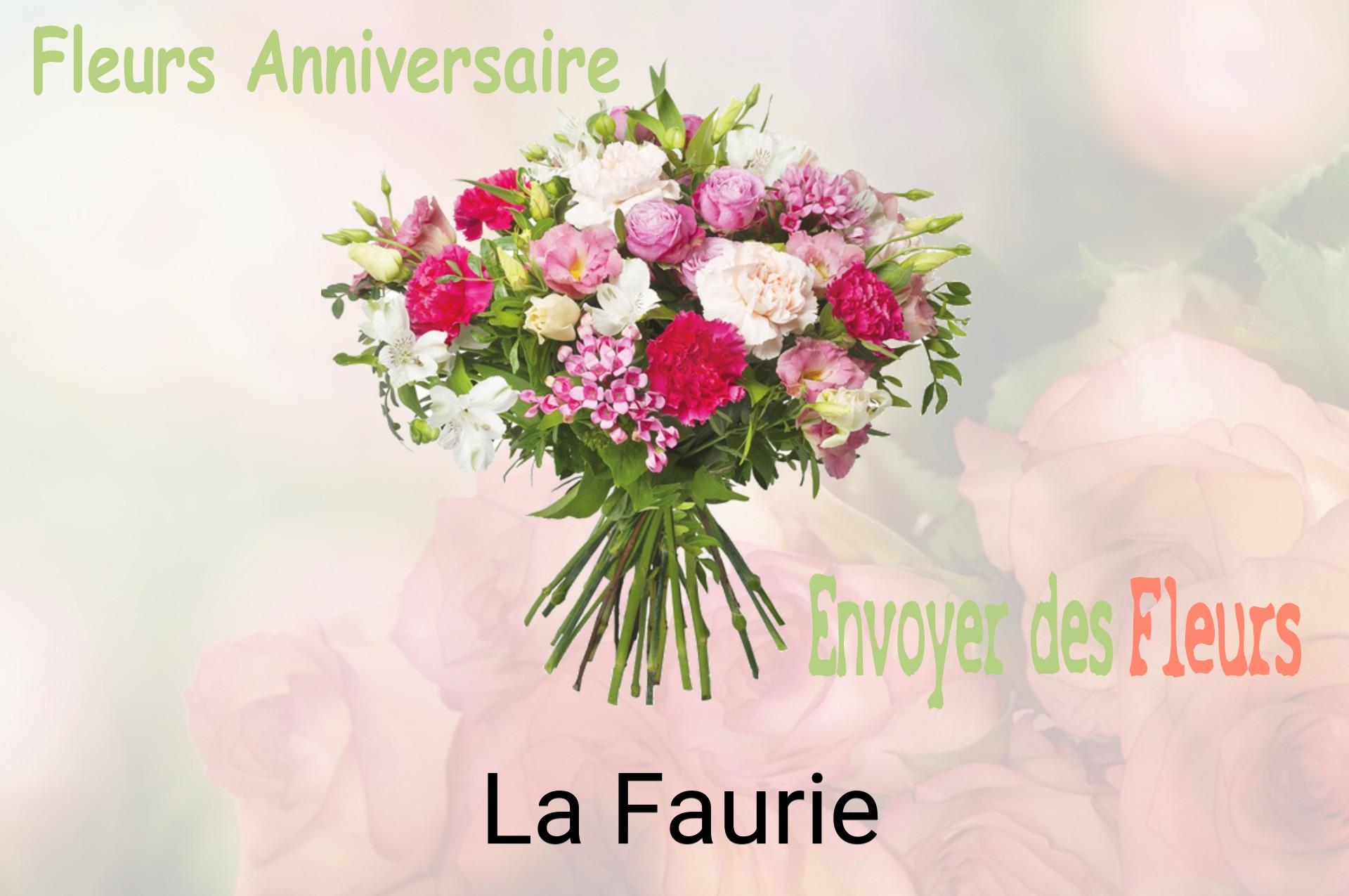 Bouquet de fleurs d’anniversaire livré à La Faurie