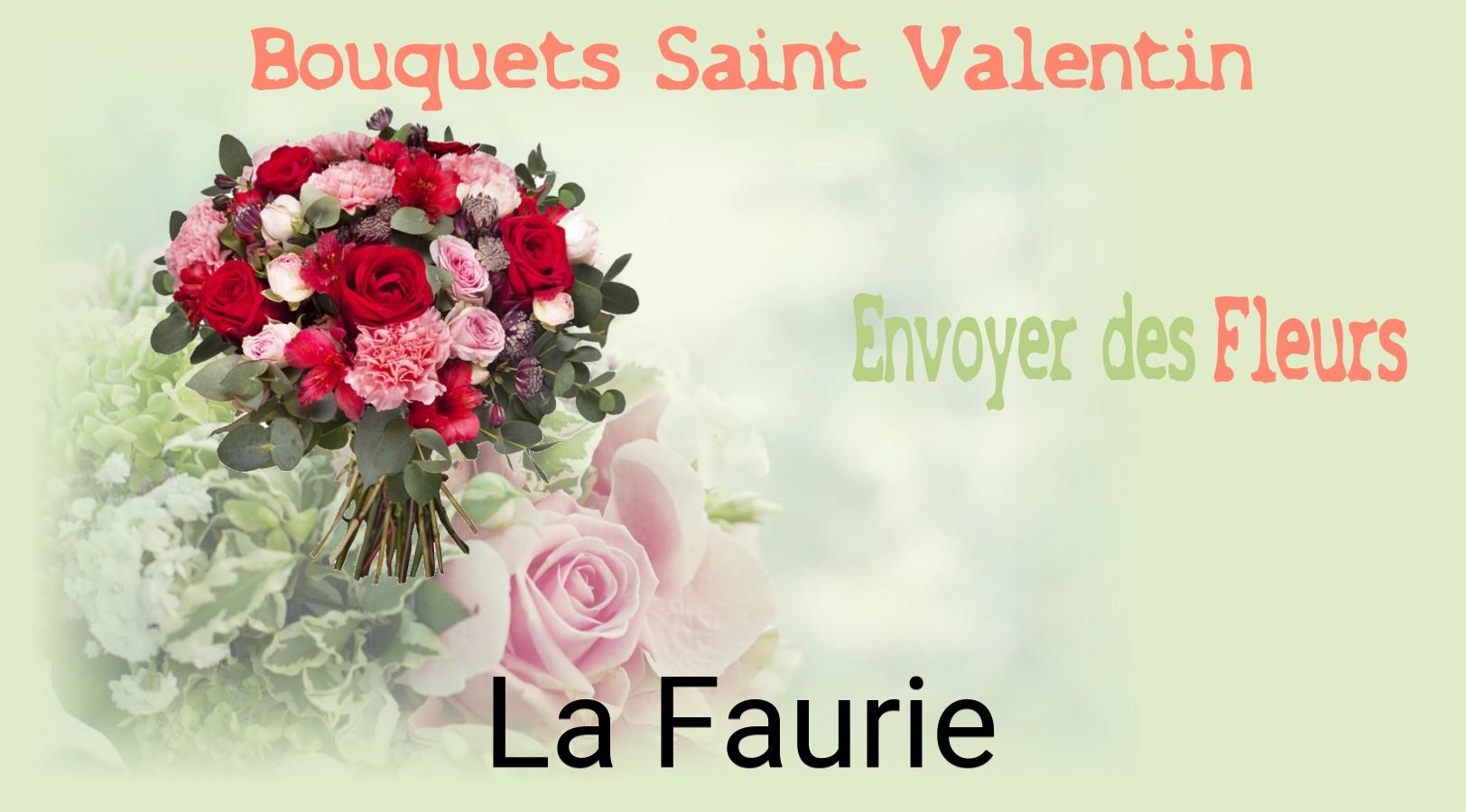Roses de Saint-Valentin livrées à La Faurie